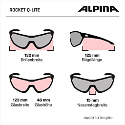 Alpina biciklističke naočale ROCKET Q-LITE