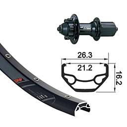 XLC stražnji kotač RW-A06, 26", 6-rupa SSP 32L