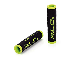XLC ručke za šipku volana Dual Colour GR-G07 crna/zelena 125 mm