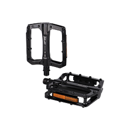 XLC pedale Flat Pedal PD-M29 crne sa reflektorom
