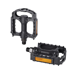 XLC pedale gumene, sivo/crna, 9/16", reflektor