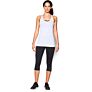 Under Armour HeatGear ženska majica Armour Racer White/Metallic Silver