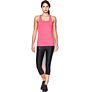 Under Armour HeatGear ženska majica Armour Racer Pink Shock/Metallic Silver