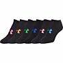 Under Armour Solid No Show Socks 6-Pack