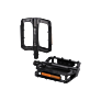 XLC pedale Flat Pedal PD-M29 crne sa reflektorom
