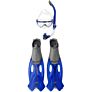 Speedo GLIDE MASK SNORKEL FIN SET AU GREY/BLUE
