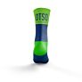 Otso čarape Multisport srednje Electric Blue & Fluo Green