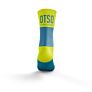 Otso čarape Multisport srednje Light Blue & Fluo Yellow