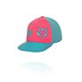 Otso kapa Snapback Fluo Pink & Light Blue
