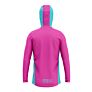 Otso unisex sportska majica s kapuljačom Fluo Pink Light Blue