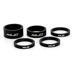 XLC prsteni Ahead Spacer Set AS-A02, 3x5, 1x10, 1x15, 1 1/8" mat crni