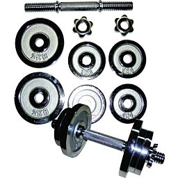 Set kromiranih utega 10 kg