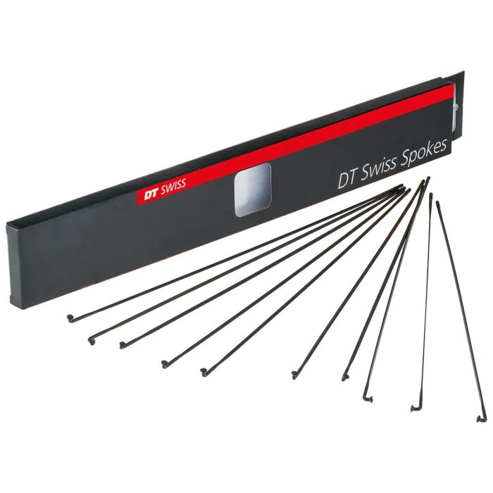 DT Swiss žbice bladed spokes Aerolite black, Niro, w/o nipple