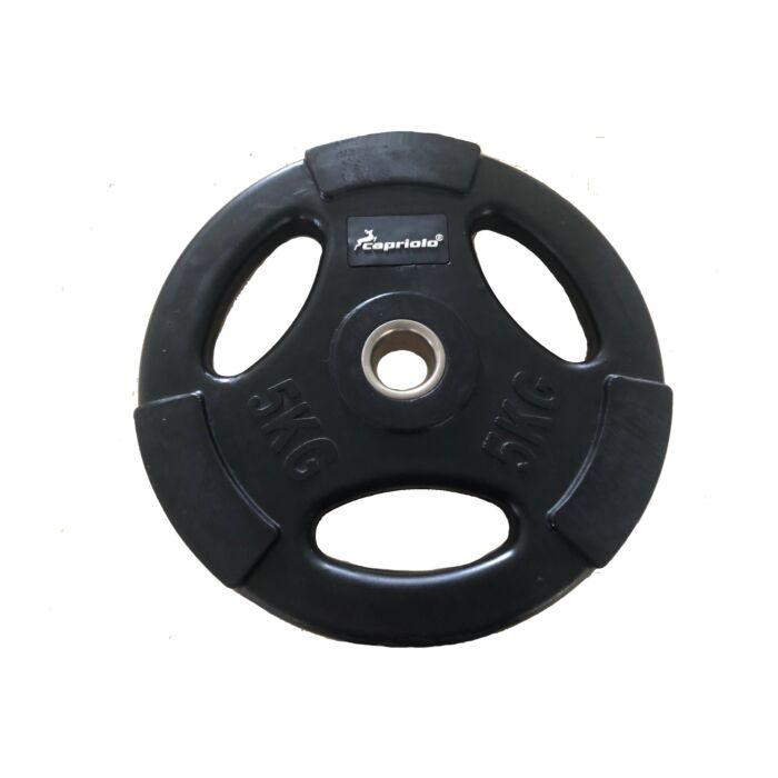 Uteg čelični gumirani 5 kg/fi30mm
