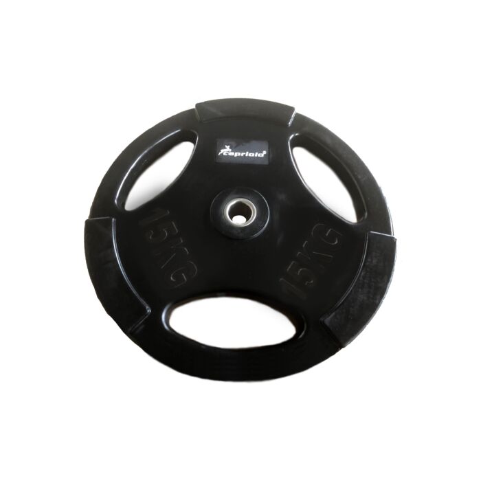 Uteg čelični gumirani 15 kg/fi30mm