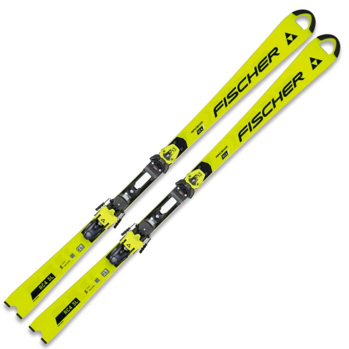 Fischer ski set RC4 WORLDCUP SL MEN M-PLATE + VEZOVI RC4 Z13 GW FREEFLEX BRAKE (T00624)