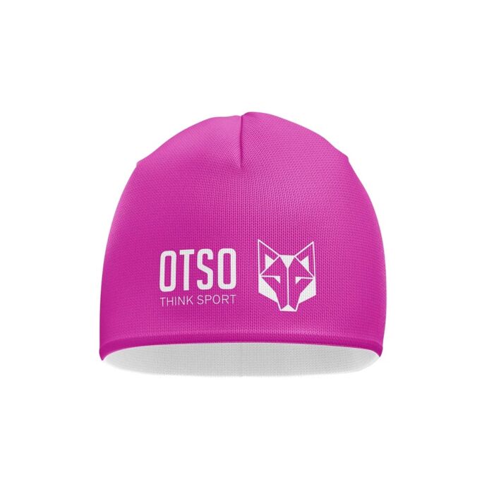 Otso zimskla kapa Fluo Pink & White