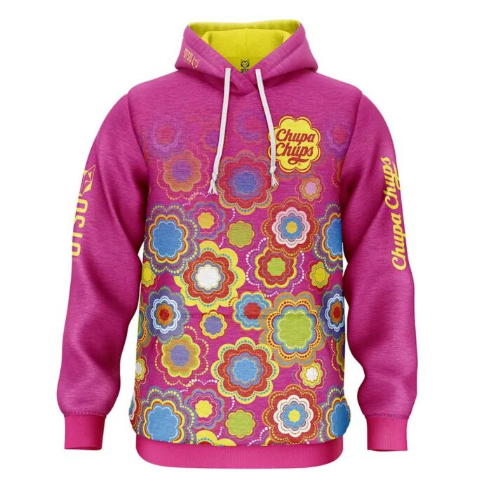 Otso majica s kapuljačom Chupa Chups Floral Pink