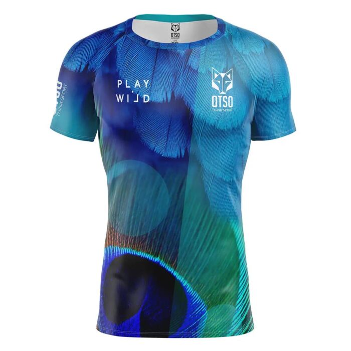 Otso muška padel majica kratkih rukava Blue Birds