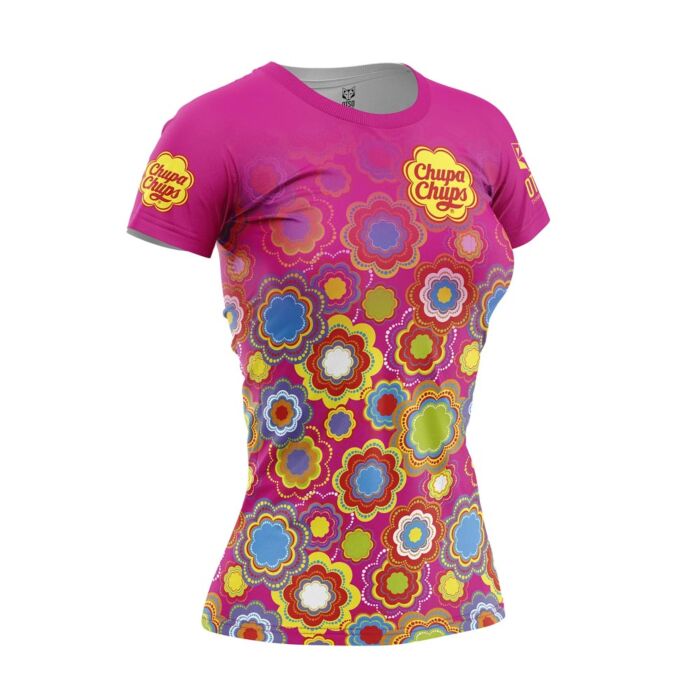 Otso ženska majica kratkih rukava Chupa Chups Floral Pink