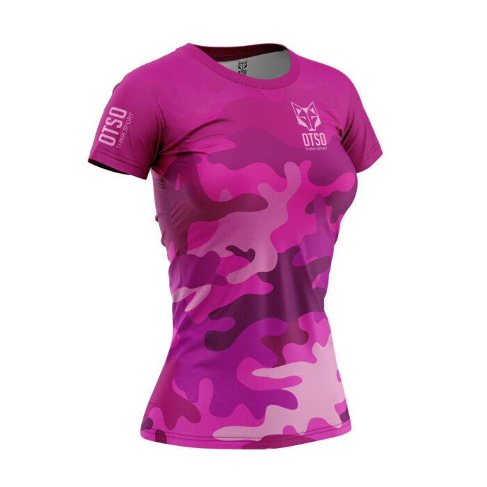 Otso ženska majica kratkih rukava Camo Pink