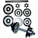 Set kromiranih utega 10 kg