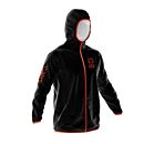Otso jakna vodootporna Unisex Black & Fluo Orange