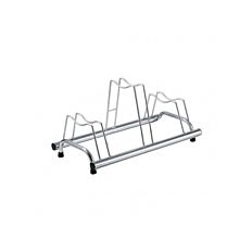 Andrys stalak za bicikle na tlu 3 mjesta, srebrno pocinčani sa kapicama