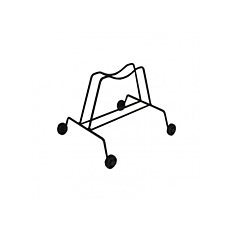 Andrys stalak za bicikle 1 mjesto, crni, sa kotačima, širine 60mm