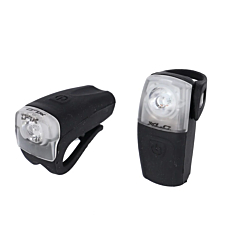 XLC set svjetla za bicikl CL-E16, 1x3 W bijelo, 1x 0,5 W crveno LED