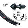 XLC kotač stražnji RW 29" EVO DC22LW 6-b.,QR, blk, 32 Rodi Black Rock Disc 21-622 135mm VH 8.5
