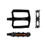 XLC pedale Flat Pedal PD-M29 crne sa reflektorom