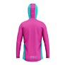 Otso unisex sportska majica s kapuljačom Fluo Pink Light Blue