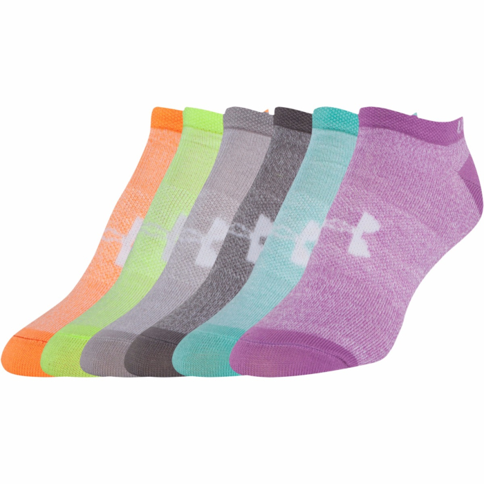 Under Armour Solid No Show Socks 6-Pack