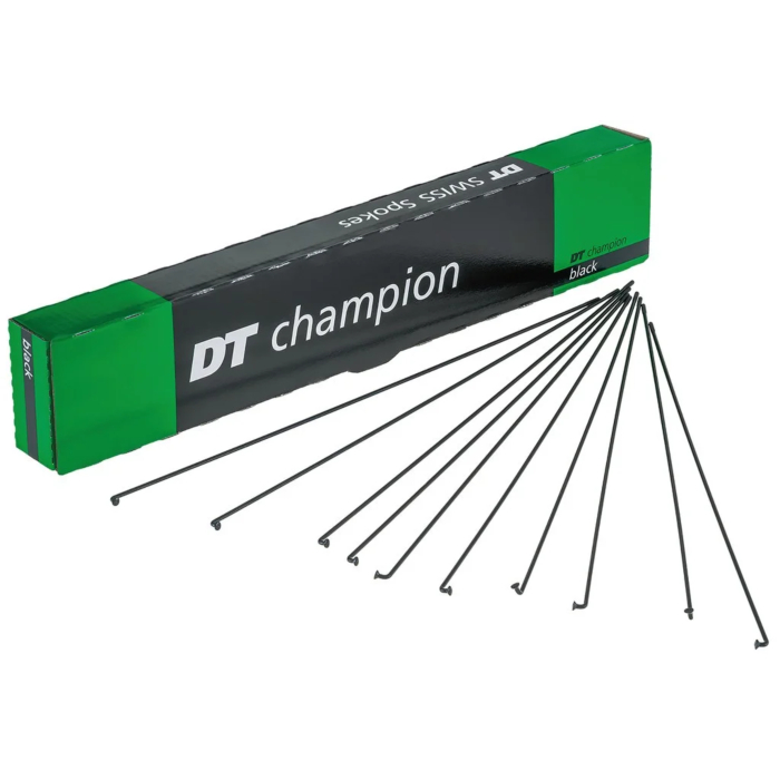 DT Swiss žbice DT spokes Champion M 2x292mm, 100 pcs., black, Niro, w/o nipple