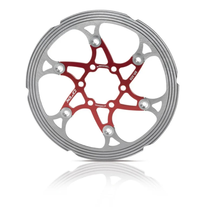 XLC disk rotor BR-X59, O 203/1.8mm, red/silver, CNC frict.ring