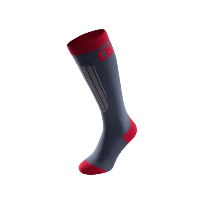 BootDoc kompresijske čarape FIRE PFI 70 GREY/RED