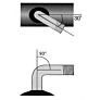 Impact zračnica 180/200x50/7 x 1 3/4", 200x50/7 x 1 3/4" AV 0/45 °