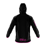Otso jakna vodootporna Unisex Black & Fluo Pink