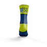 Otso čarape Multisport srednje Electric Blue & Fluo Yellow