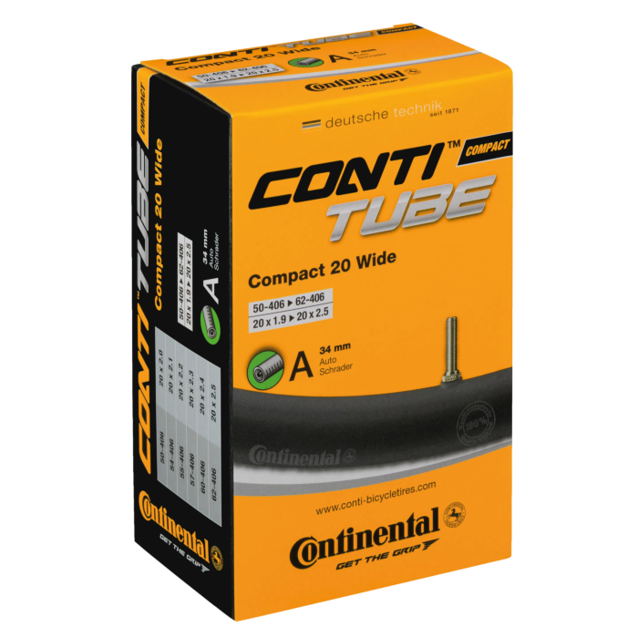 Continental zračnica Compact 20 wide 20x1.90-2.50" 50/62-406 AV 34mm
