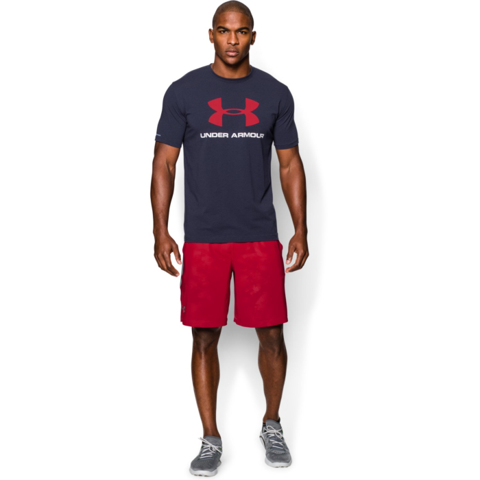 Under Armour muška majica Sportstyle Logo Midnight Navy/White/Red