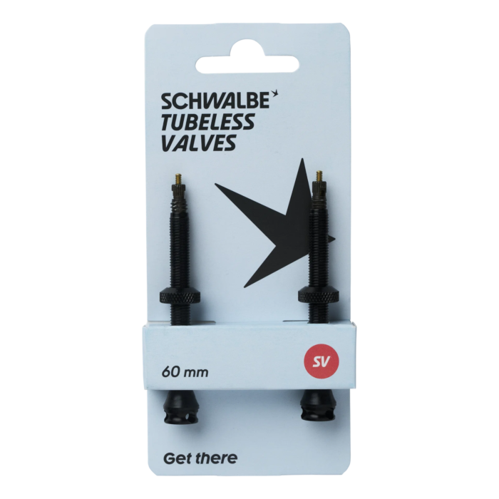 Schwalbe ventili tubeless, 60mm, crni, aluminiji, 2 kom
