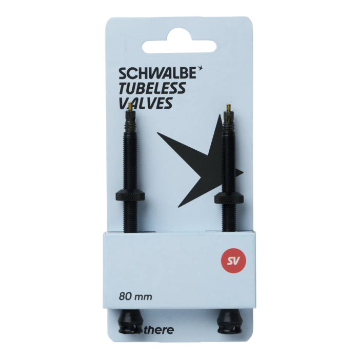 Schwalbe tubless ventili 80mm, crni, aluminium, 2 kom