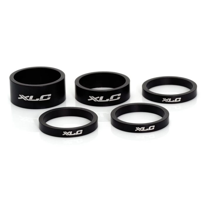 XLC prsteni Ahead Spacer Set AS-A02, 3x5, 1x10, 1x15mm, 1", crni