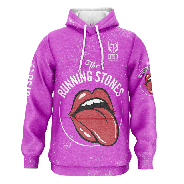 Otso majica sa kapuljačom Running Stones Pink