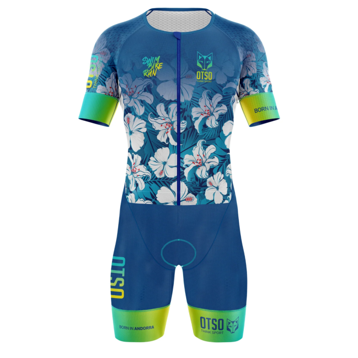 Otso žensko triatlon odijelo Swim Bike Run Flower
