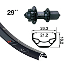 XLC prednji kotač Rodi Black Rock Disc 21-622 100mm VH 8.5